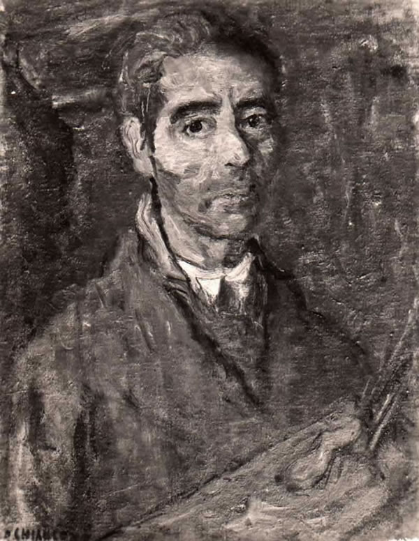 Autoritratto, 1950-’52, olio, 1° Premio Michetti (52), Chieti, Museo Civico Costantino Barbella